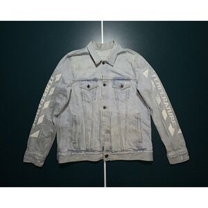 Off-White Temperature Denim Jacket Men's Small Florence Italy‎ 2018